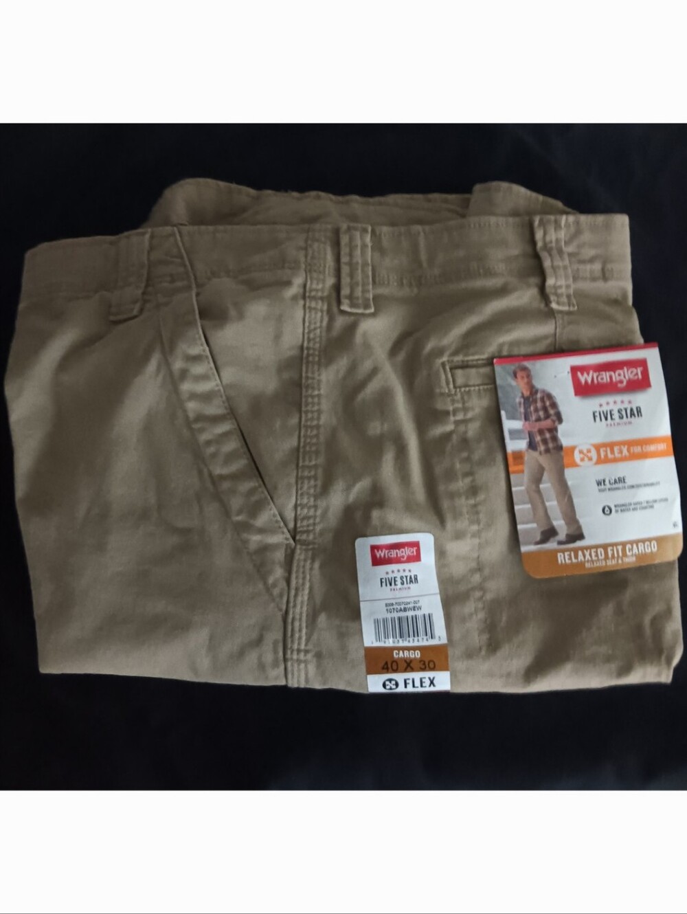 Men’s Wrangler relaxed fit cargo pants NWT  40 X 30
